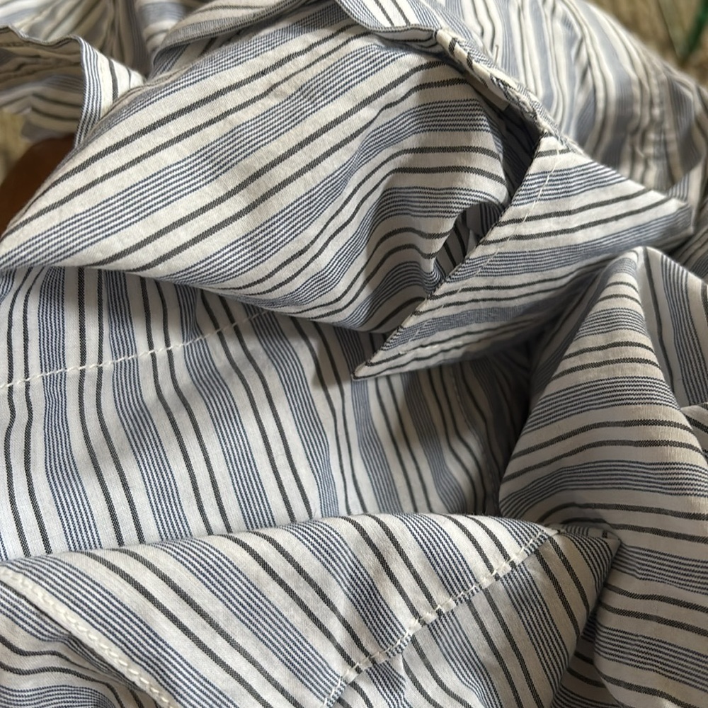 Collared Button-Down Shirt Universal Thread Blue/… - image 3